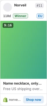 AdVantage Scope card grid on the Meta Ad Library